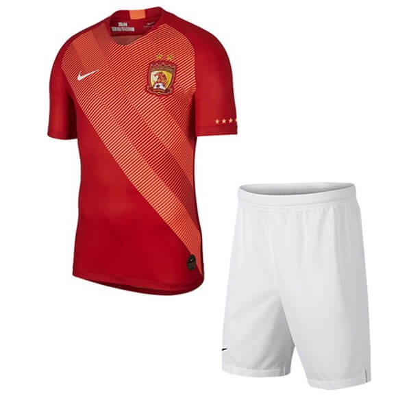 Maillot Football Evergrande Domicile Enfant 2019-20 Rouge Blanc